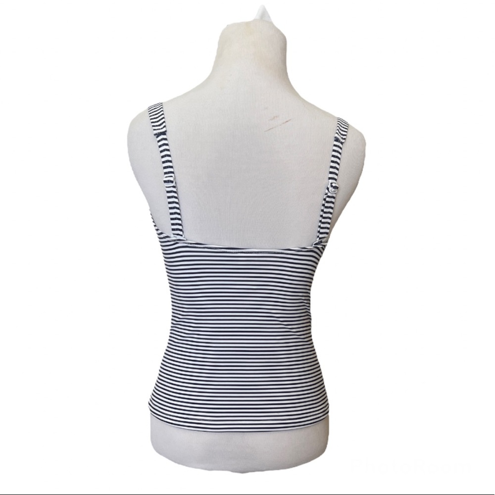 Nip Tuck Twist Stripe Tankini Top, New No Tags - image 2